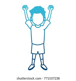 Boy happy cartoon