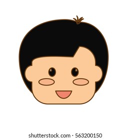 boy happy child icon image vector illustration design 
