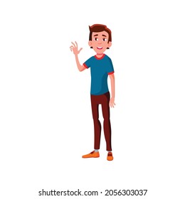 boy happy to see friends on picnic cartoon vector. boy happy to see friends on picnic character. isolated flat cartoon illustration