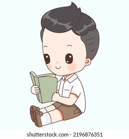 A boy is a happy student Volume 10
