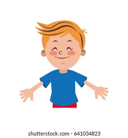 boy happy student young kid