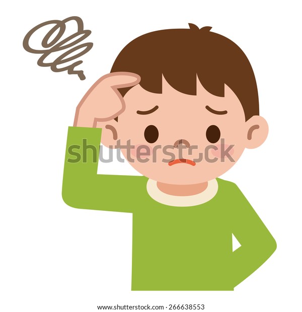 Boy Has Puzzled Stock Vector (Royalty Free) 266638553