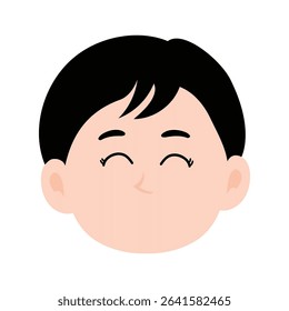 Boy head variant expression cartoon