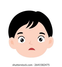 Boy head variant expression cartoon