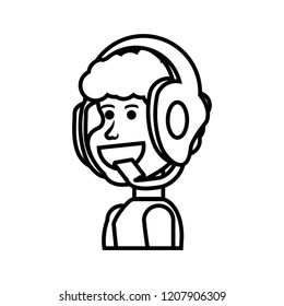 boy with headphone avatar character