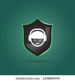 boy with headphone icon