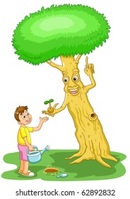 the boy help the tree save the world