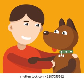 Boy and his dog