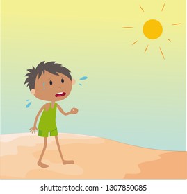 A Boy in Hot Summer