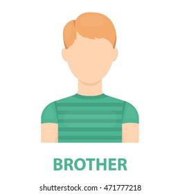Boy icon cartoon. Single avatar, people icon from the big avatar collection.