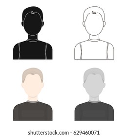 Boy icon cartoon. Single avatar,peaople icon from the big avatar cartoon.
