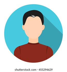 Boy icon flat. Single avatar,peaople icon from the big avatar collection.