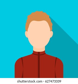 Boy icon flat. Single avatar,peaople icon from the big avatar flat.