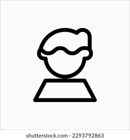 boy icon, isolated icon in light background, perfect for website, blog, logo, graphic design, social media, UI, mobile app