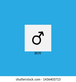 boy icon sign signifier vector