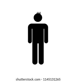 Boy icon vector icon. Simple element illustration. Boy symbol design. Can be used for web and mobile.