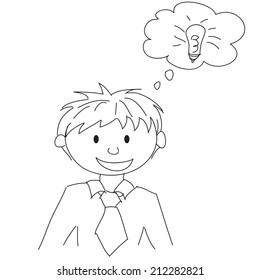 Boy with idea