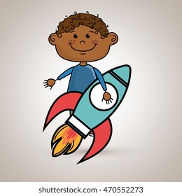 boy idea happy vector illustration graphic eps 10