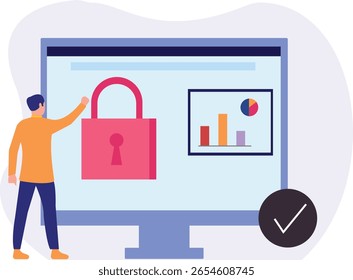 Un niño presenta una Contraseña gráfica: un novedoso método de seguridad que usa Imágenes en lugar de texto
