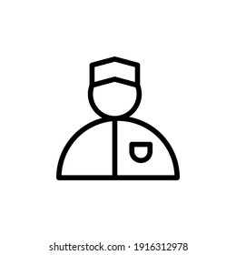  boy islam vector illustration logo template for many purpose. Isolated on white background.