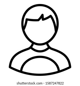 
Boy Isolated Vector icon which can easily modify or edit
