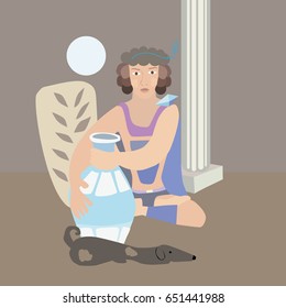 Boy with a jug