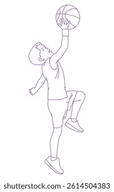 boy jumping with a basketball boy jumping with a basketball