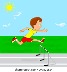 Jumping Over Hurdle Images Stock Photos Vectors Shutterstock