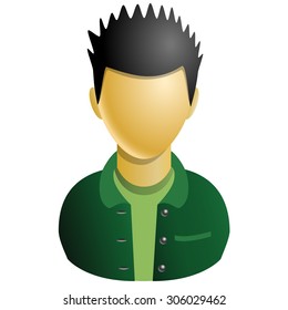 Boy or kid avatar icon of child isolated on white background. Vector illustration