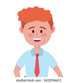 Boy kid of school design