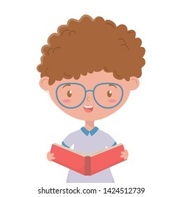Boy kid of school design