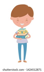 Boy kid of school design