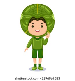 boy kids cabbage character costume