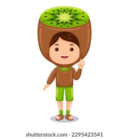 boy kids kiwi character costume