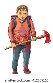Boy Killer

Vector illustration of violence young boy killer.