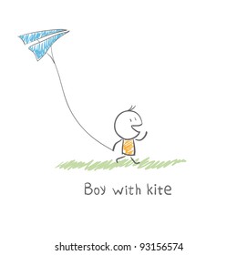 boy with kite