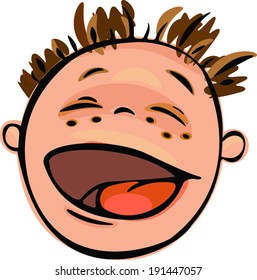 boy laughing