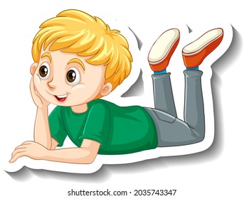 630 Little Boy Laying Stock Vectors, Images & Vector Art | Shutterstock