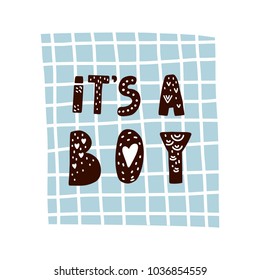 It's a boy lettering
