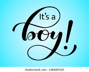 It's a boy lettering. Vector illustration