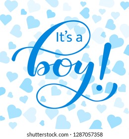 It's a boy lettering. Vector illustration