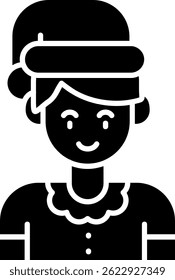 Boy Line Vector Icon Design