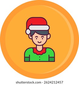 Boy Line vector Icon Design