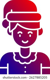 Boy Line Vector Icon Design
