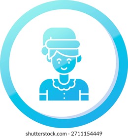 Boy Line Vector Icon Design