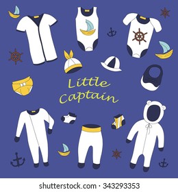 Its a boy - little captain stuff, baby shower