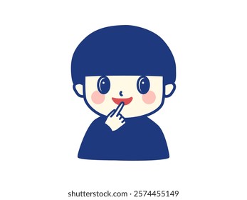 A boy looked enviously at something.