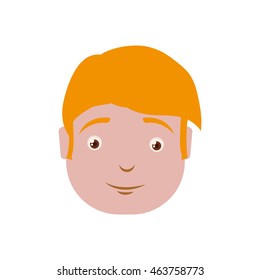 Boy male avatar person people icon. Isolated and flat illustration. Vector graphic