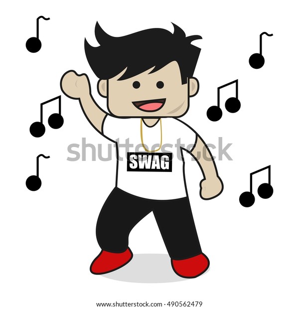 Image Vectorielle De Stock De Danseuse De Swag Pour Garcons Ou 490562479