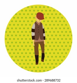 boy man cartoon theme elements vector,eps